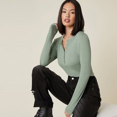 Шнуровка Одноцветный Повседневный Футболки Shein