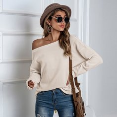 Однотонная футболка оверсайз Shein