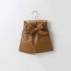 Асимметричный Одноцветный Повседневный Юбки для девочек Shein
