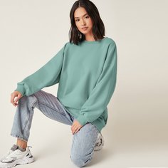 Длинный пуловер оверсайз Shein