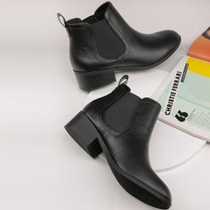 Обуви без шнурков Одноцветный Сапоги Shein