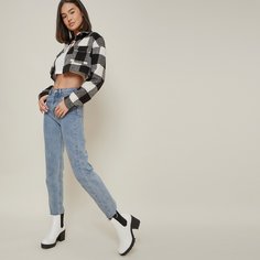 Сапоги челси на массивном каблуке из искусственной кожи Shein