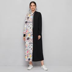 на кулиске Контрастный цвет Повседневный Свитшоты Shein