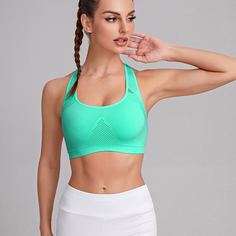 Однотонный спортивный бюстгальтер Shein