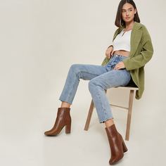 Ботинки из искусственной кожи Shein