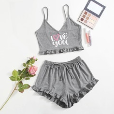 узел буква милый Пижама Shein