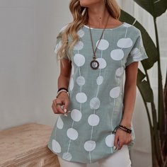 Блузка в полоску и горошек Shein