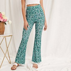 Цветочный Бохо Брюки Shein