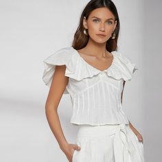 Одноцветный Бохо Блузы Shein