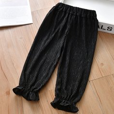 Брюки с оборкой для девочек Shein