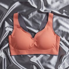 Двухцветный бюстгальтер Shein