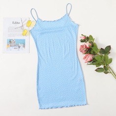 Облегающее платье с принтом сердечка Shein