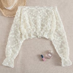 с аппликацией Одноцветный Накидки Shein