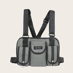 Мужская нагрудная сумка с карманом Shein