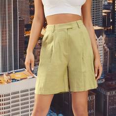 Широкие шорты со складками Shein