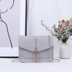 На цепочке Бархома Одноцветный Модный Сумка через плечо Shein