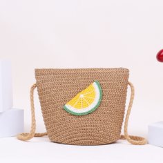 Соломенная сумка через плечо для девочек Shein