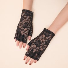 Кружевные перчатки с открытыми пальцами Shein