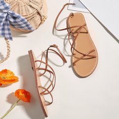 Сандалии на плоской подошве Shein