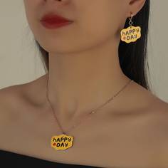 1шт ожерелье и 1 пара серьги Shein