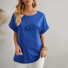 Однотонная футболка Shein