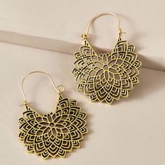 Круглые серьги-подвески 1 пара Shein