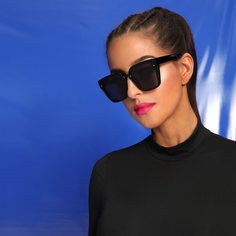 Стильные Солнцезащитные Очки В Большой Оправе Shein