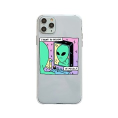 Чехол для iPhone с мультипликационным рисунком 1шт Shein