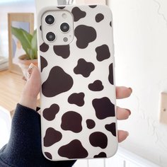 Чехол для iPhone с коровьим принтом Shein