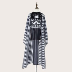 1шт накидка для стрижки волос в полоску Shein