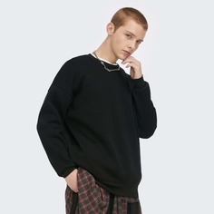 Мужской однотонный свитшот Shein