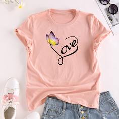 Животный Повседневный Футболки Shein