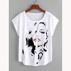 Объект Повседневный Футболки Shein