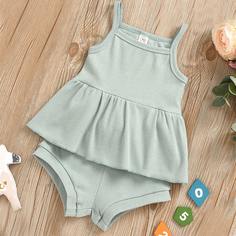 Майка и шорты для девочек Shein