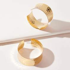 1 пара серьги-кольца Shein