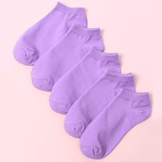 5 пар однотонные носки Shein