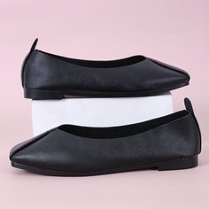Одноцветный Элегантный Балетки Shein