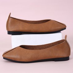 Одноцветный Элегантный Балетки Shein