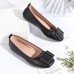 Одноцветный Элегантный Балетки Shein