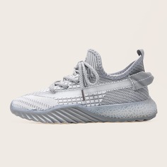 на шнурках Одноцветный Спортивный Кроссовки Shein