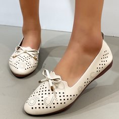 с бантом Модный Балетки Shein