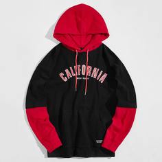 на кулиске Текст Институтский Мужские толстовки Shein