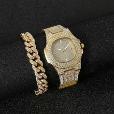 Золотистый Повседневный Мужские часы Shein