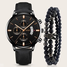 Чёрный Повседневный Мужские часы Shein