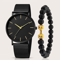 Чёрный Повседневный Мужские часы Shein