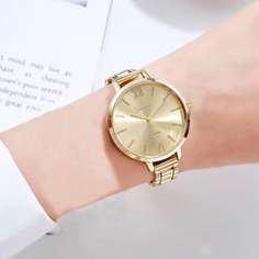 Минималистские кварцевые часы 1шт Shein