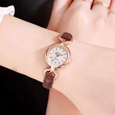 1шт круглые стрелочные наручные часы Shein
