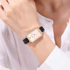 1шт прямоугольные стрелочные кварцевые часы Shein