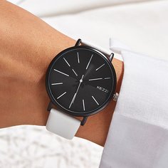 Мужские круглые стрелочные кварцевые наручные часы Shein