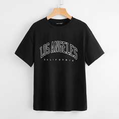 буква Повседневный Футболки Shein